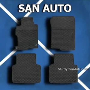 SAN AUTO Floor Mat for Honda Accord 2013 to 2017 (Rubber)