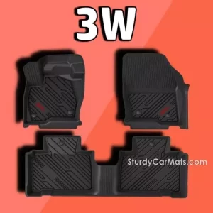 3W Custom Fit 2019 to 2023 Ford Ranger Car Mats