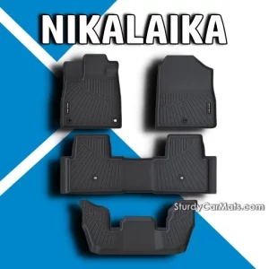 NIKALAIKA All Weather Floor Mats for 2023 2024 Honda Pilot